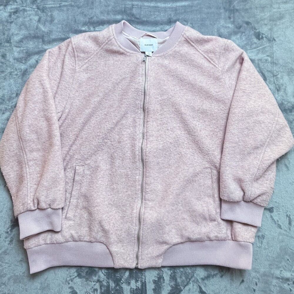 Old Navy Coat Womens Plus 3XL Pink Jacket Cozy Warm Bomber Preppy Girly‎